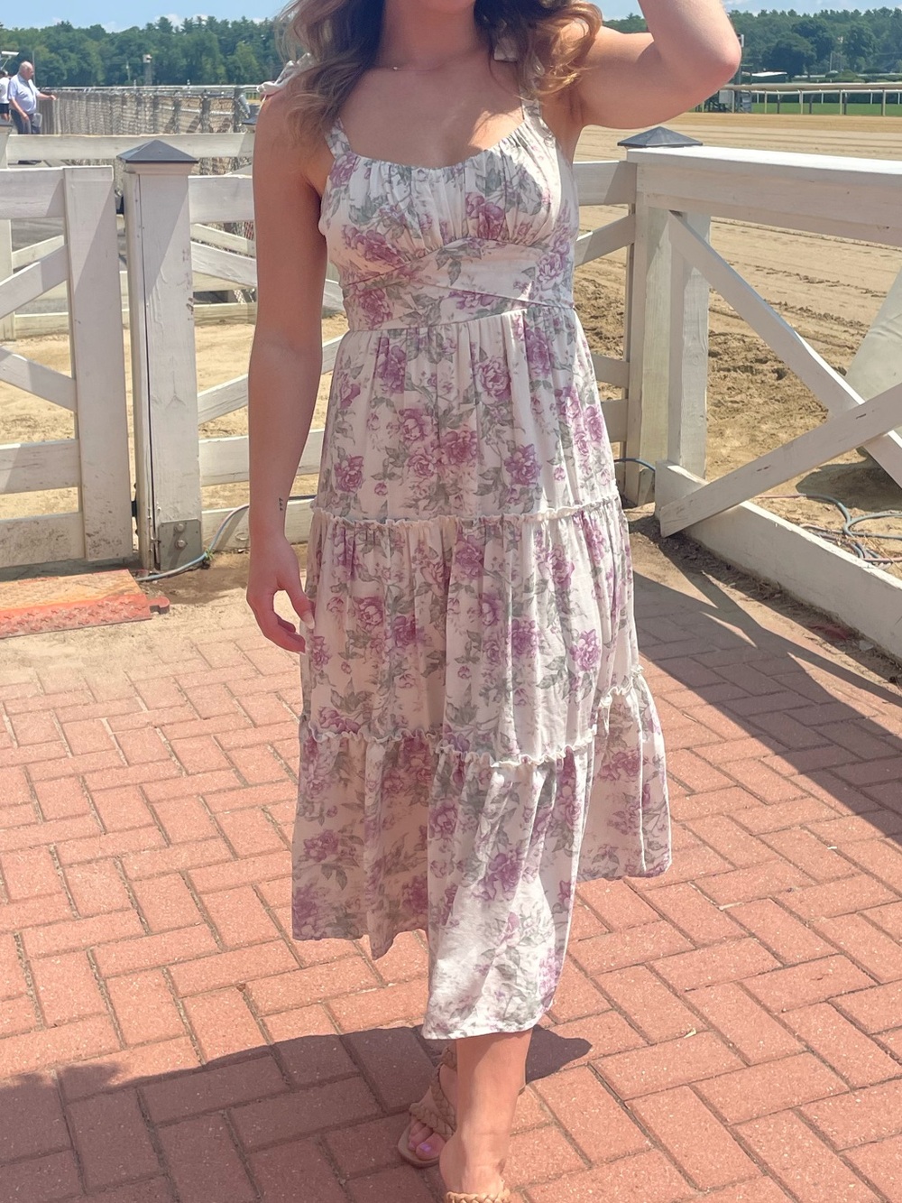 Trixxi Purple Floral Garden Maxi Dress - Picture 4 of 5
